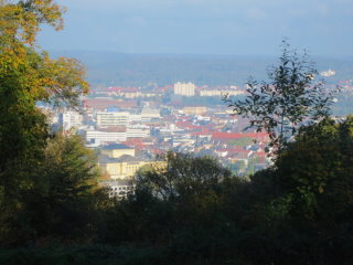 Sehr schöner Blick über Saarbrücken.