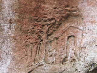 Aber auch Felsbilder wie „Hänsel und Gretel“ wurden bewundert.